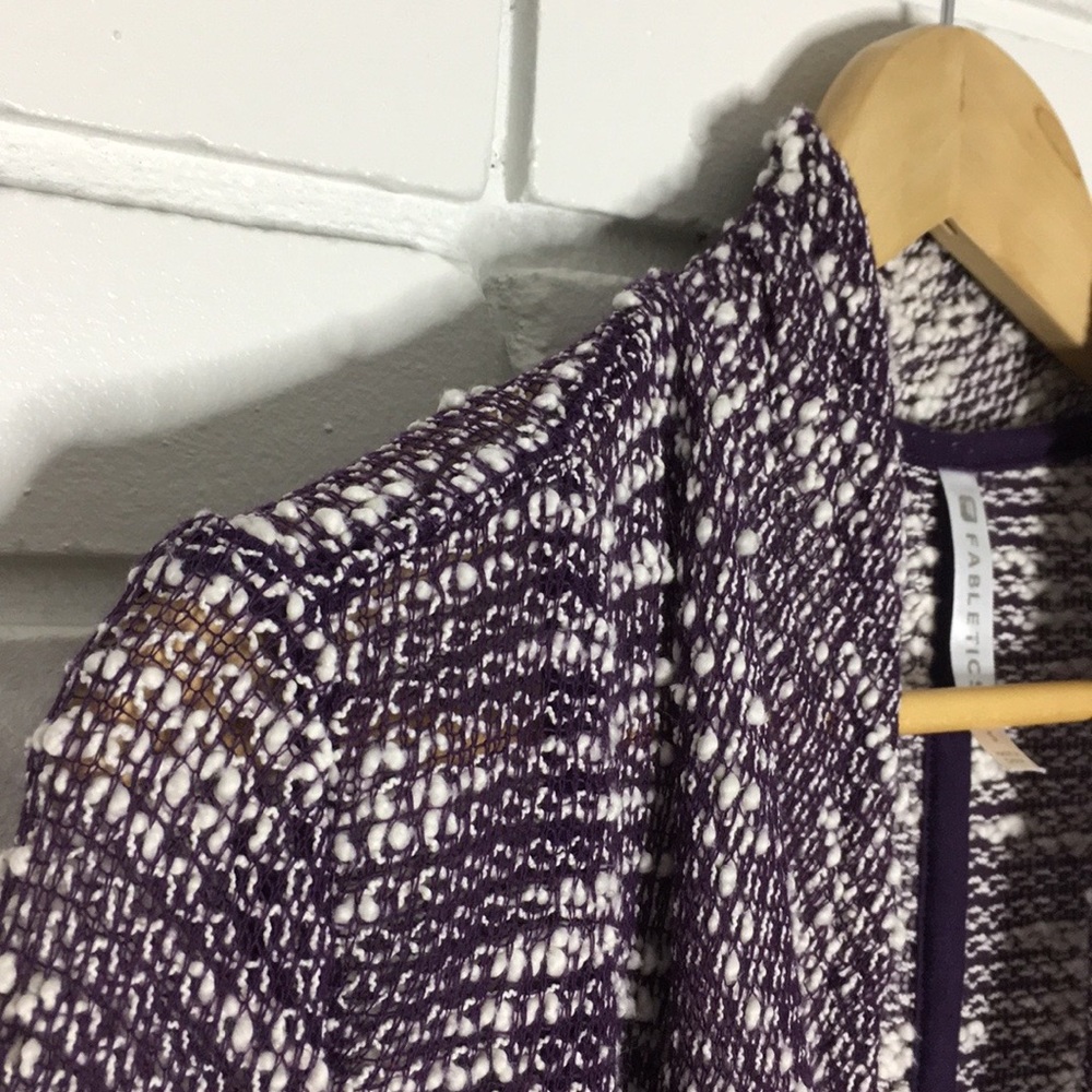 Fabletics | Purple “Moscow” Waterfall Cardigan - Picture 7 of 13